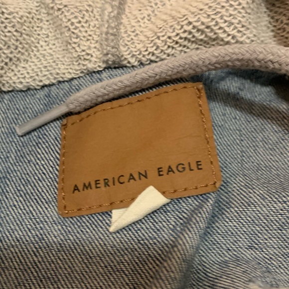 American Eagle | Destroyed Denim/Sweater Jacket - Picture 4 of 6